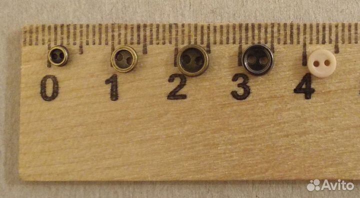 Мини, микро пуговицы от 3 мм до 5 мм