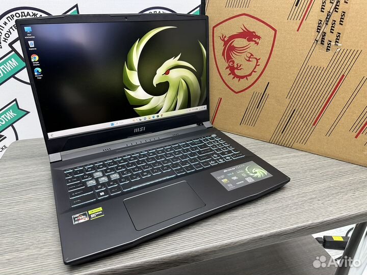 Топ игровой MSI Ryzen 5-7535H 16G RTX 4060 SSD