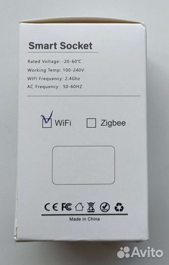 Умная WiFi розетка Aubess - Яндекс/Алиса/Tuya