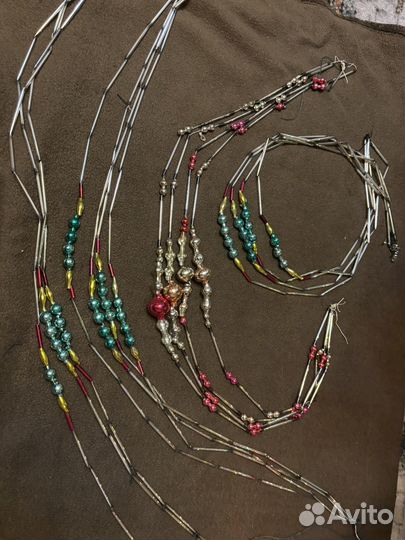 Бусы советские на елку