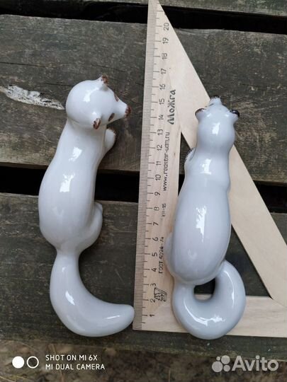 Статуэтки куницы ласки фарфор СССР пакетом