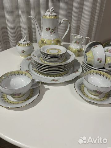 Сервиз роза гдр