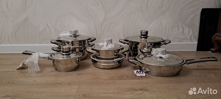 Набор кастрюль из нержавеющей стали