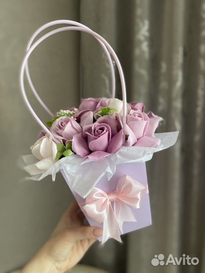 Букет из мыльных цветов