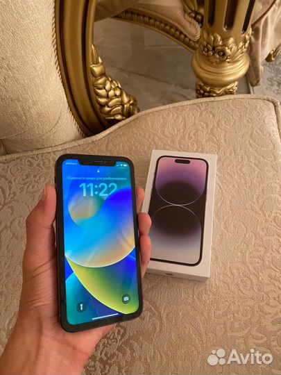 Телефон iPhone XR в корпусе 14 pro