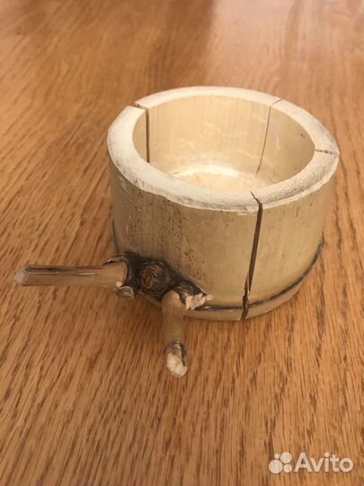 Пепельница из бамбука