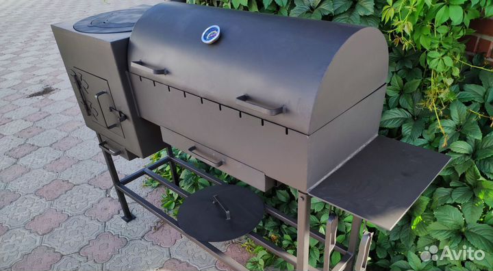 Мангал - казан 4 мм с крышкой барбекю