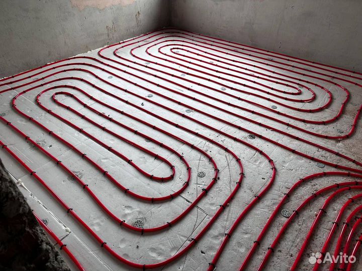 Теплый пол / Монтаж теплого пола / Монтаж отоплени