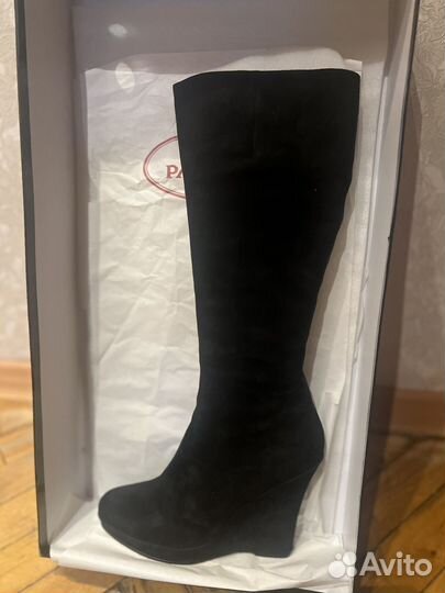 Carlo pazolini сапоги 38 нат замша новые оригинал