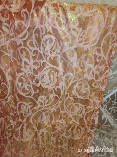 Тюль органза белая