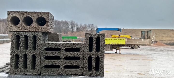 Керамзитобетонные блоки стеновые sdf785