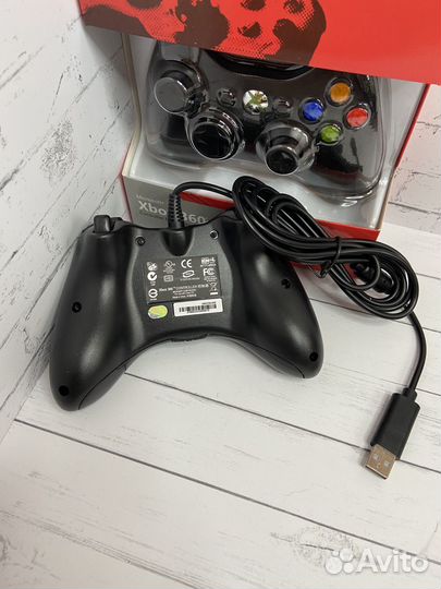 Джойстик xbox 360 проводной Новый Гарантия