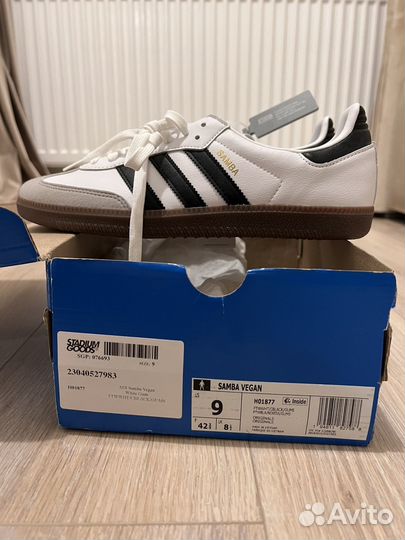 Кеды adidas samba vegan оригинал