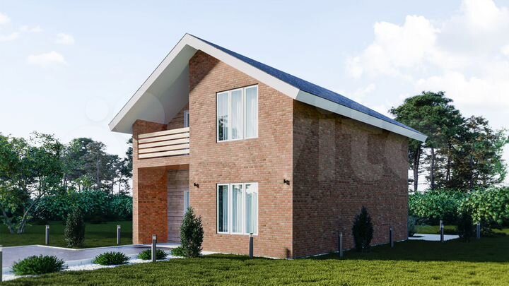 Дом 100 м² на участке 5,6 сот.