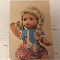 Кукла на открытках Винтажная.Чехословакия.1974г
