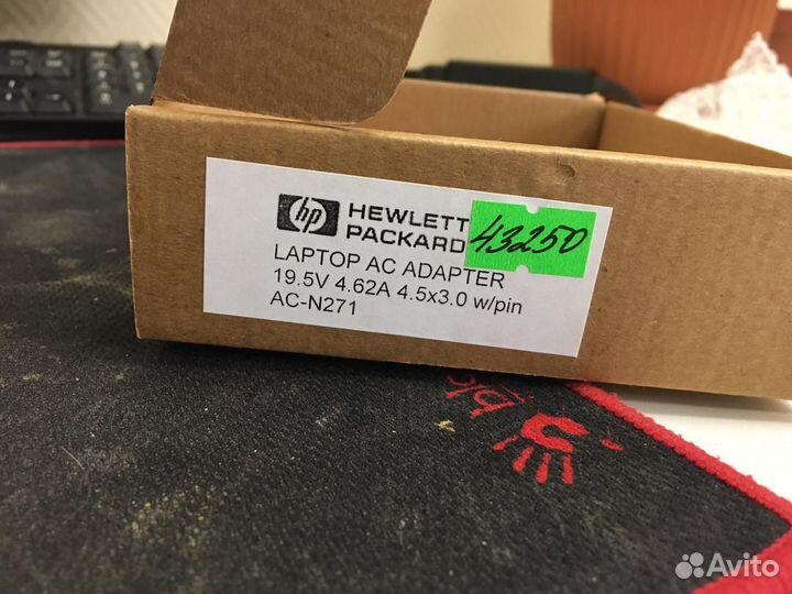 Блок питания для ноутбука HP 90ватт pin 4.5x3