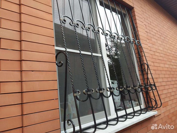 Решетки на окна, навесы, карнизы, кованные решетки