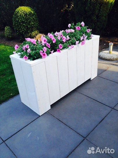 Кашпо, ящик для цветов, деревянный ящик