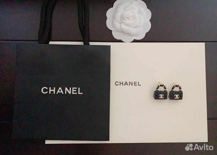Серьги Chanel Bag