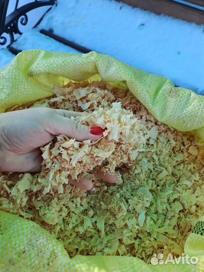Опилки стружка в мешках