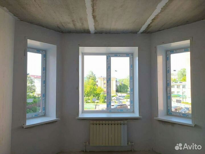 Утеплённый пластиковый откос,установка подоконнико