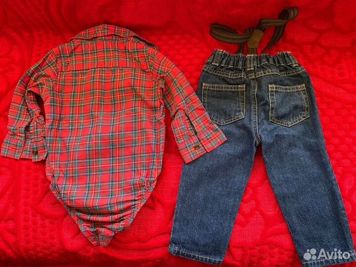 Костюм детский (джинсы и боди) Carter's 74-80
