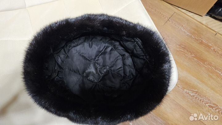 Шапка норковая с козырьком