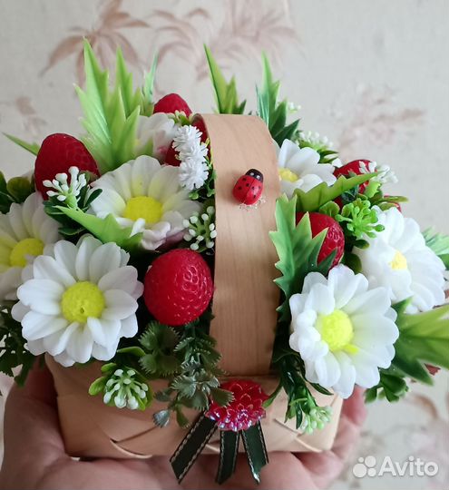 Букет цветов из мыла