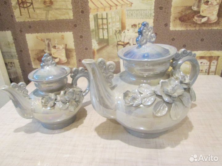 Два Старинный Заварочных Чайника(Описание ниже)