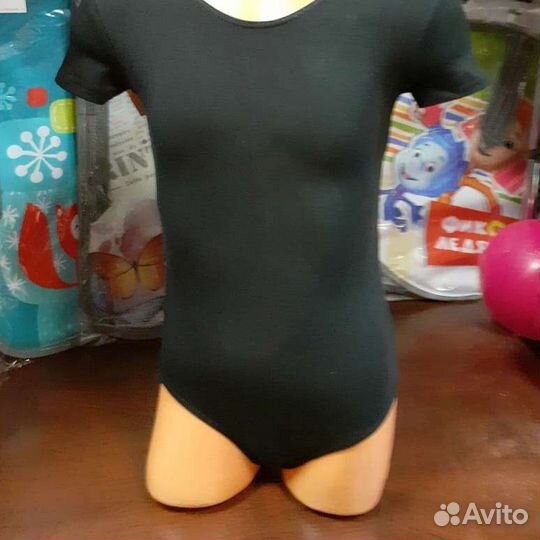 Гимнастический купальник короткий рукав