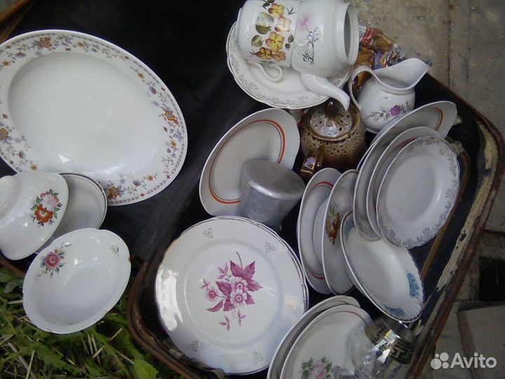 Кухонные тарелки-чашки коробкой