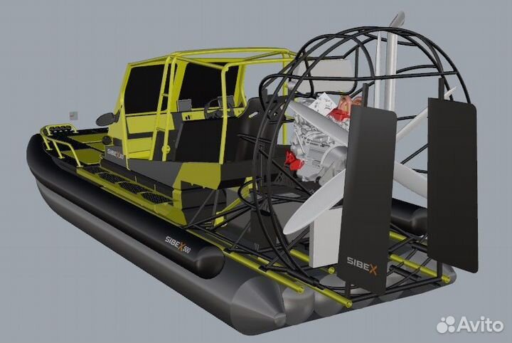 Аэролодка SibEX Cheater 125 л.с Завод Рестайлинг