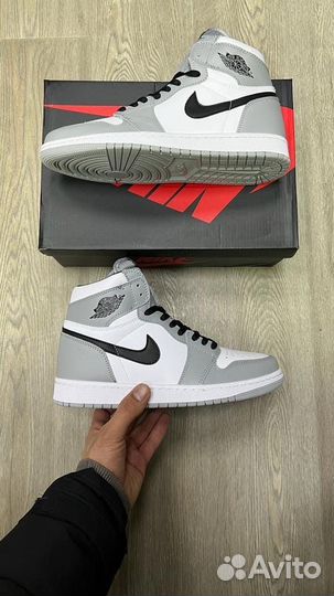 Кроссовки Air Jordan 1 Light Grey (36-45)