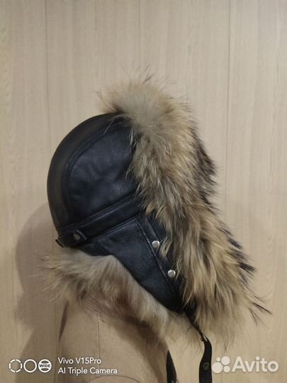 Натуральная зимняя шапка