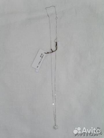 Кулон из белого золота с бриллиантами. Япония