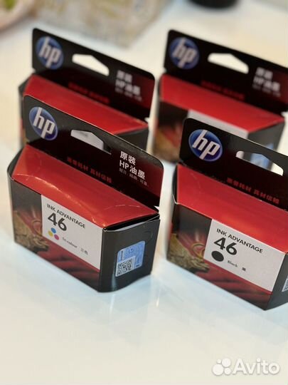 Картриджи hp 46 Ink Advantage черный и цветной