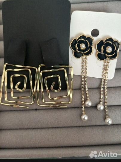 Серьги разные