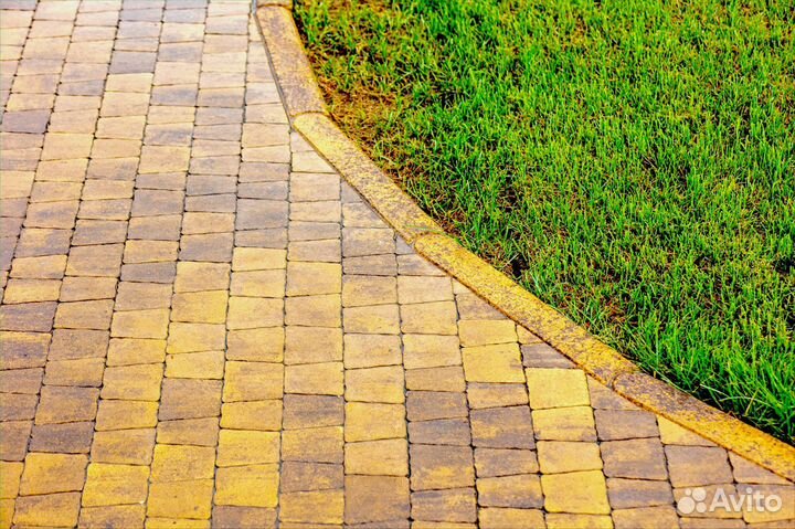 Бордюр Янтарь Листопад Гранит