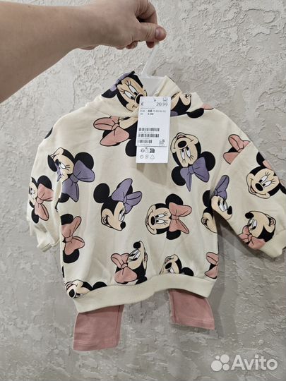 Комплект hm толстовка и леггинсы 68,74,80