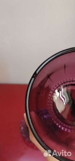 Масленка конфетница цветное стекло