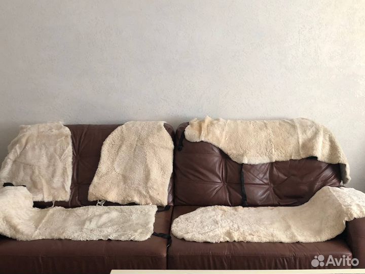 Накидки на сидения из овечьей шерсти