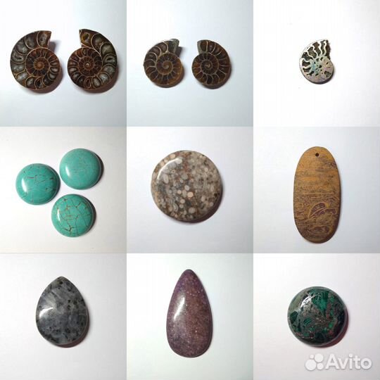 Кабошоны из натуральных камней