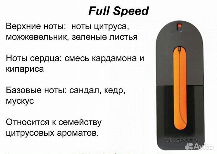 Парфюмированная вода Full Speed от Avon