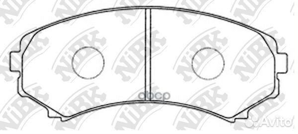 Колодки тормозные дисковые PN3414 NiBK