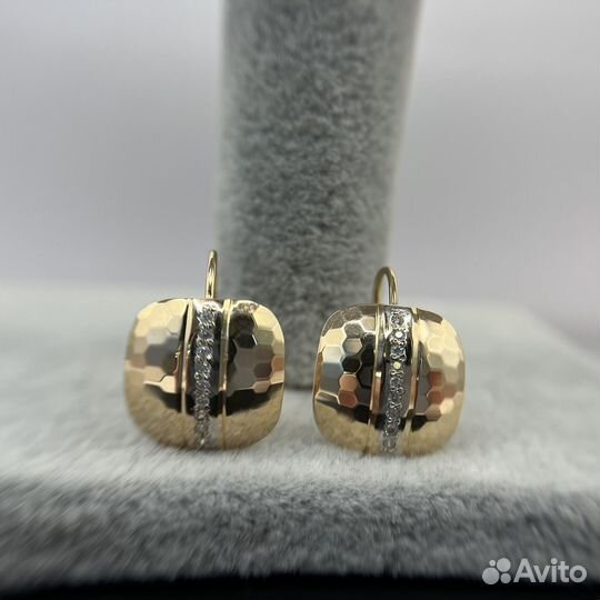 Золотые серьги 585