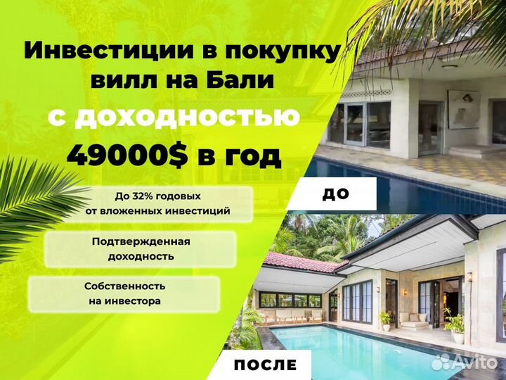 Инвестиции в недвижимость на Бали до 30 годовых