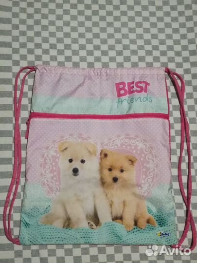 Мешок сумка для сменки для девочки