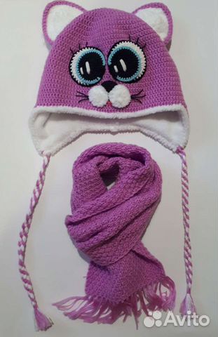Комплект шапка, шарф