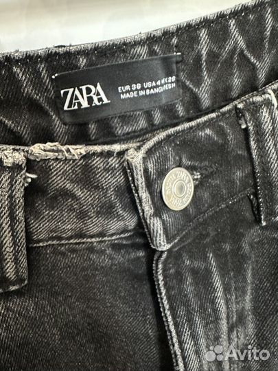 Zara шорты джинсовые