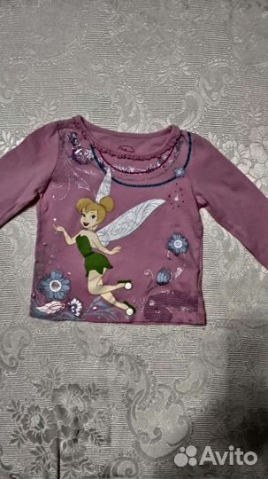 Футболки для девочки hm и Disney на 2-3 года